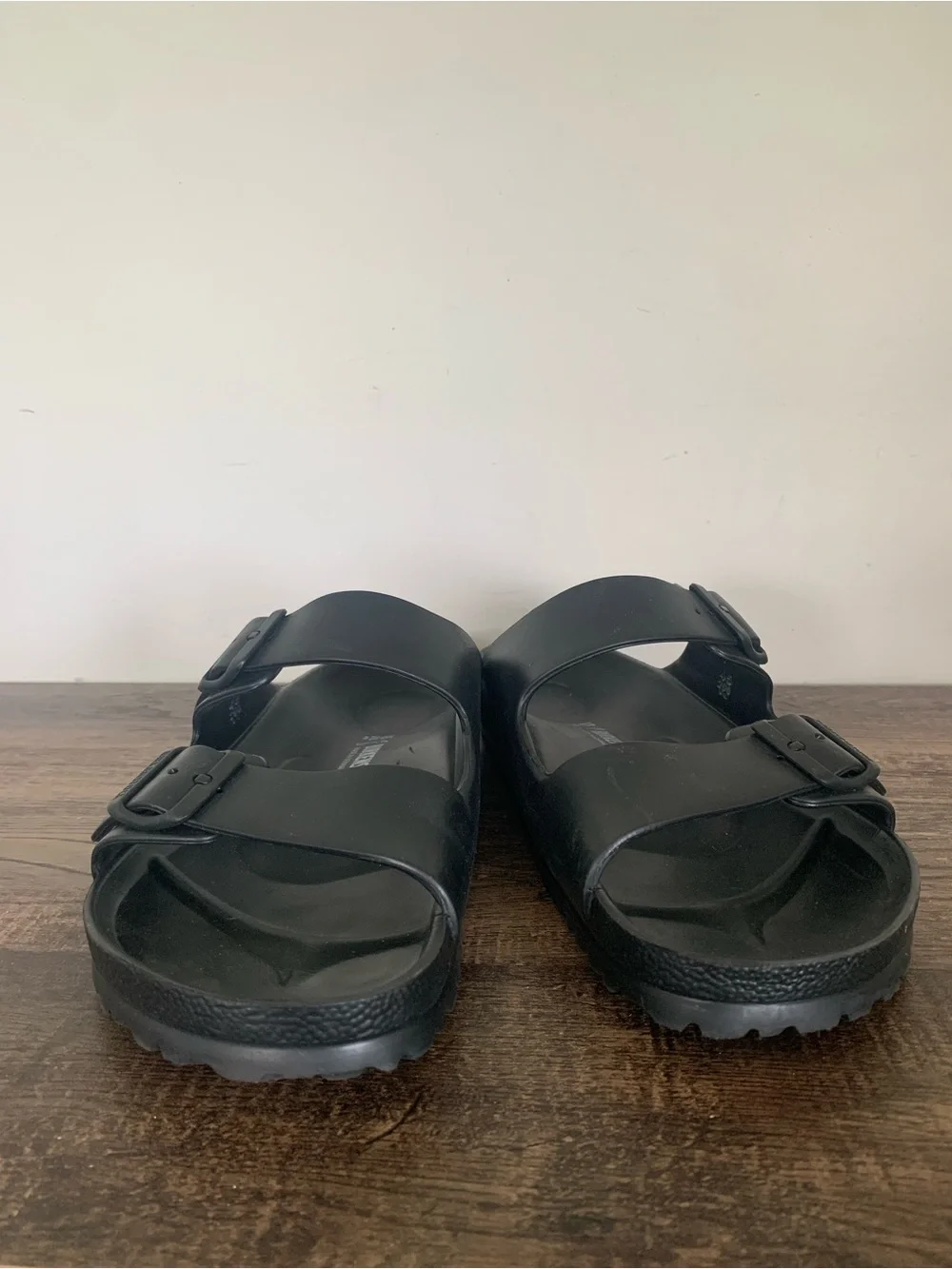 Birkenstock Women's Arizona Essentials EVA Sandals Black Size 45 US 12-12.5